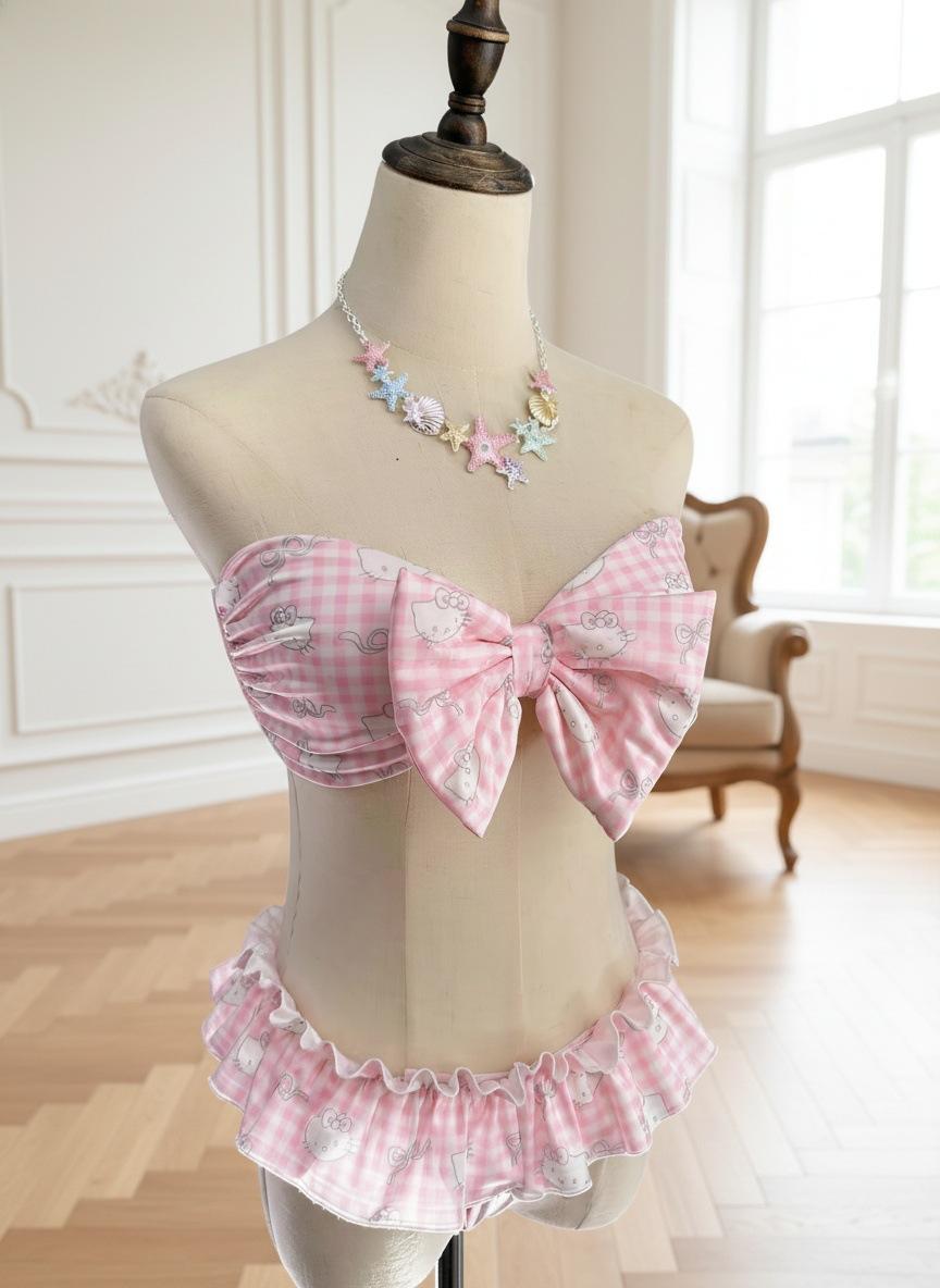 Sweet Cute Girl Sling Three-water Bikini Sexy Little Fresh Island Vacation Hot Beach Swimsuit M розовый
Sweet Cute Girl Sling Three-water Bikini Sexy Little Fresh Island Vacation Hot Beach Swimsuit M розовый