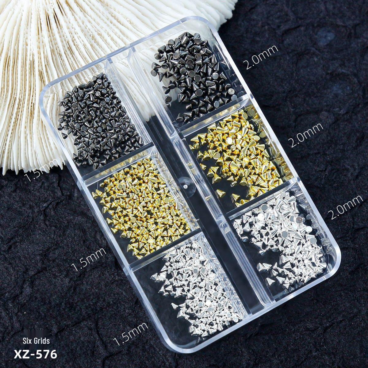 Cross Gold-Silver Punk Flat Bottom Cone Rivet Nail Drill Manicure Accessories
Cross Gold-Silver Punk Flat Bottom Cone Rivet Nail Drill Manicure Accessories