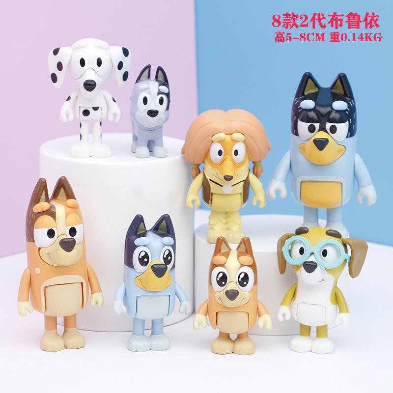 Latest Cute The Bruy Family Action Figurine Animation Blueyed Bingo Model Doll Anime Toys For Kids Birthday Xmas Gift 8/12Pcs A Set
Latest Cute The Bruy Family Action Figurine Animation Blueyed Bingo Model Doll Anime Toys For Kids Birthday Xmas Gift 8/12Pcs A Set