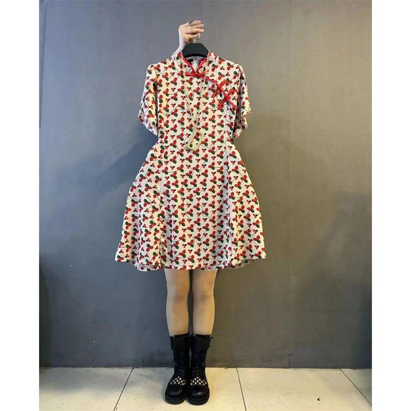 Plus Size Ladies Retro National Style Design Waist-Tight Slim Looking Buckle Red Cherry 3XL
Plus Size Ladies Retro National Style Design Waist-Tight Slim Looking Buckle Red Cherry 3XL