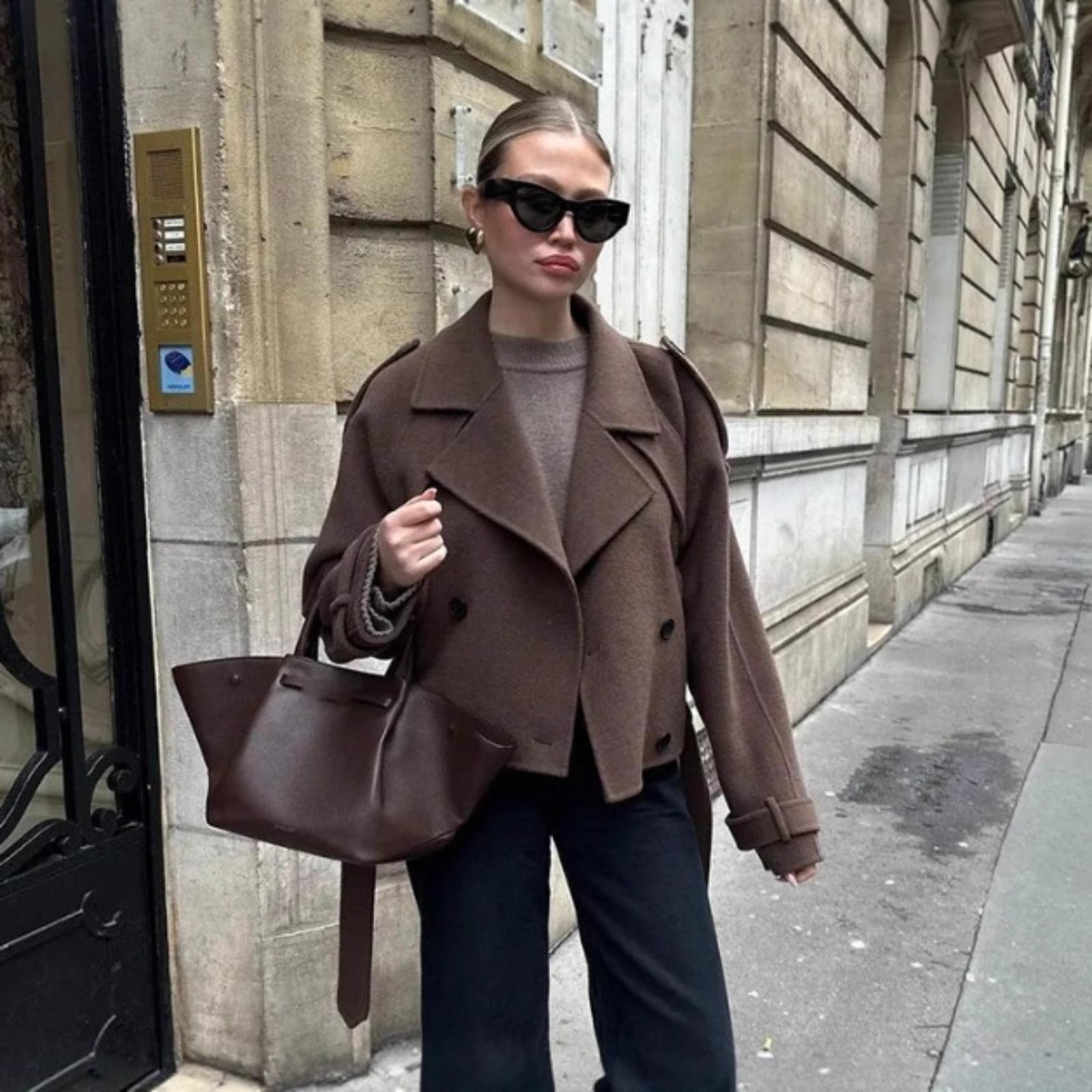 Wool Coat, Elegant And Comfortable, Suit Collar, Tie,waist Long,sleeved Jacket For Women M коричневий
Wool Coat, Elegant And Comfortable, Suit Collar, Tie,waist Long,sleeved Jacket For Women M коричневий