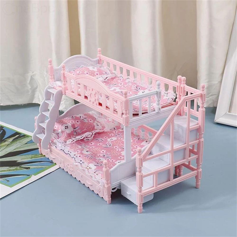 Furniture Toys Simulation Double Bed Double Staircase Toy European Princess Bed Miniature Furniture A
Furniture Toys Simulation Double Bed Double Staircase Toy European Princess Bed Miniature Furniture A