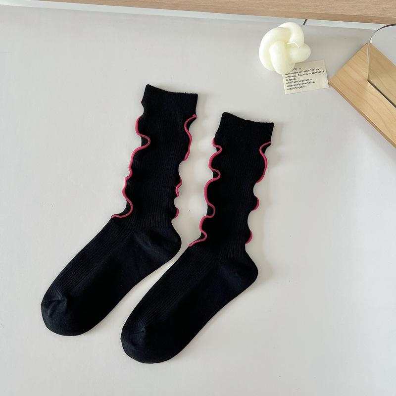 Socks Women S Fashion Personality Trendy Socks Fungus Edge Tube Socks College Style Girl Socks One size чорний
Socks Women S Fashion Personality Trendy Socks Fungus Edge Tube Socks College Style Girl Socks One size чорний