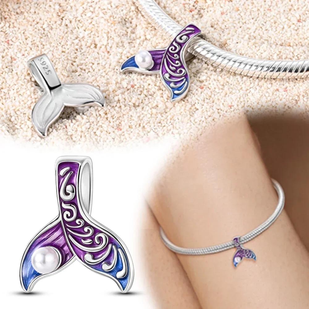 Charm Bead Component Copper Metal Ocean Cute Animal Mermaid Bead Component Series Colorful Pearl Fish Tail Designed For Women Do It Yourself Bracelet
Charm Bead Component Copper Metal Ocean Cute Animal Mermaid Bead Component Series Colorful Pearl Fish Tail Designed For Women Do It Yourself Bracelet