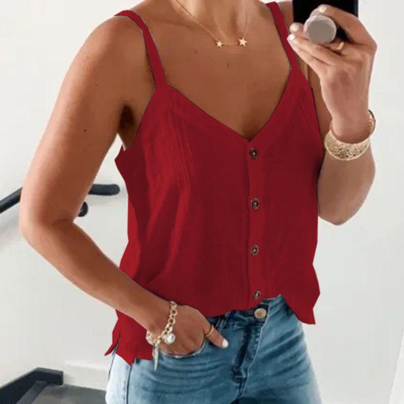 Sleeveless V-Neck Vest Loose Suspender Sleeveless V-neck Vest Loose Sling Claret M
Sleeveless V-Neck Vest Loose Suspender Sleeveless V-neck Vest Loose Sling Claret M