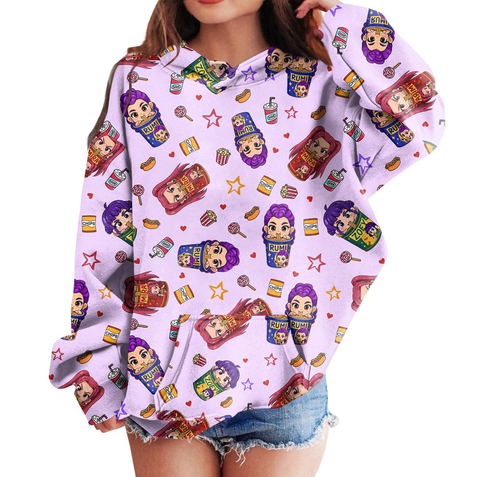 Толстовки для девочек-подростков Худи с длинным рукавом и кулиской Пуловер Милый худи с принтом Топ 160
Толстовки для девочек-подростков Худи с длинным рукавом и кулиской Пуловер Милый худи с принтом Топ 160