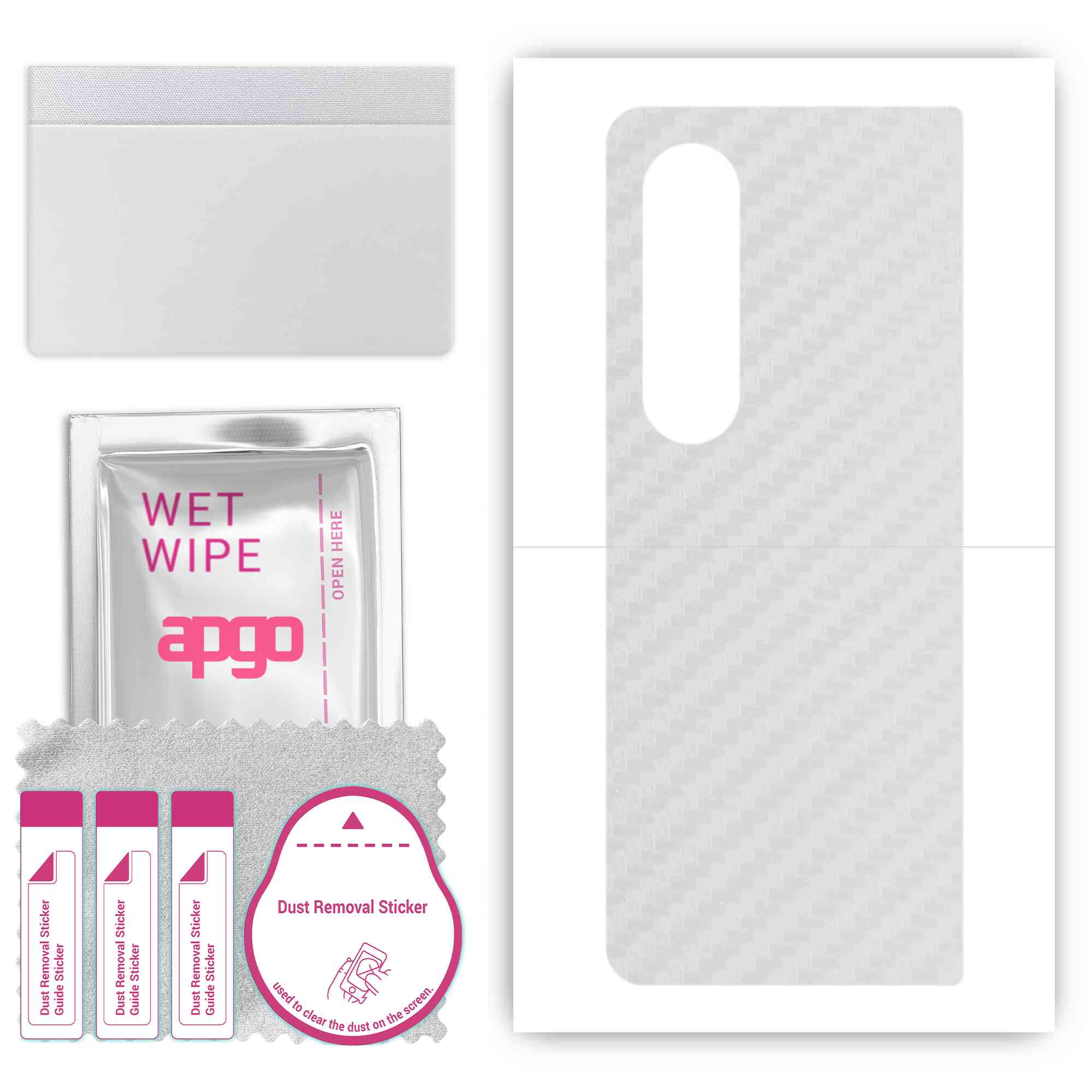 apgo Protective Skin Sticker for the back compatible with Samsung Galaxy Z Fold4, Wrap Film, Foil, Vinyl - Pattern Transparent Carbon
apgo Protective Skin Sticker for the back compatible with Samsung Galaxy Z Fold4, Wrap Film, Foil, Vinyl - Pattern Transparent Carbon