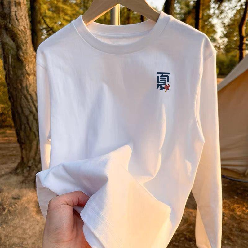 Мужская футболка из чистого хлопка с длинным рукавом, модная брендовая весна и осень, корейский стиль, приталенная повседневная красивая молодежная спортивная спортивная рубашка XXXL
Мужская футболка из чистого хлопка с длинным рукавом, модная брендовая весна и осень, корейский стиль, приталенная повседневная красивая молодежная спортивная спортивная рубашка XXXL