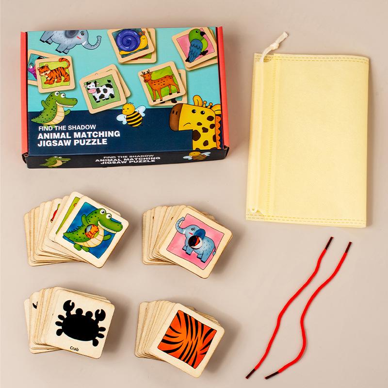 Wooden Animal Shadow Matching Puzzle for Children s Hand-Eye Coordination and Early Education
Wooden Animal Shadow Matching Puzzle for Children s Hand-Eye Coordination and Early Education