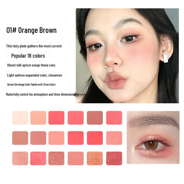 Baozhilan 18-Color Eyeshadow Palette - Pearlescent & Matte, Custom Logo Option Available. 18g
Baozhilan 18-Color Eyeshadow Palette - Pearlescent & Matte, Custom Logo Option Available. 18g