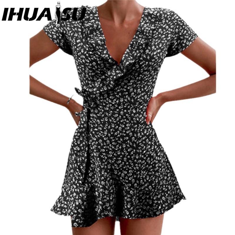 IHUASU Summer Women A-Line Floral Print Dress Cute Elegant V-Neck Floral Ruffle Short Dress for Lady Chic Flower Mini Dress XL чёрный
IHUASU Summer Women A-Line Floral Print Dress Cute Elegant V-Neck Floral Ruffle Short Dress for Lady Chic Flower Mini Dress XL чёрный