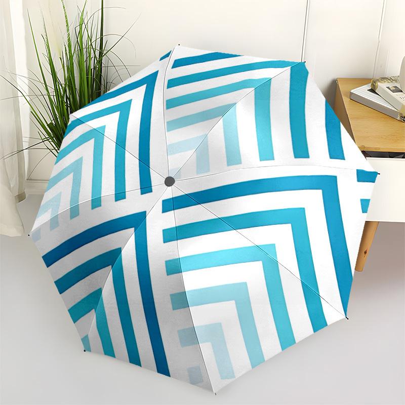 1pc Blue Chevron Pattern Automatic Folding Umbrella - Portable Collapsible Design, 8-Rib Iron Frame, Durable Fabric yy251125190
1pc Blue Chevron Pattern Automatic Folding Umbrella - Portable Collapsible Design, 8-Rib Iron Frame, Durable Fabric yy251125190