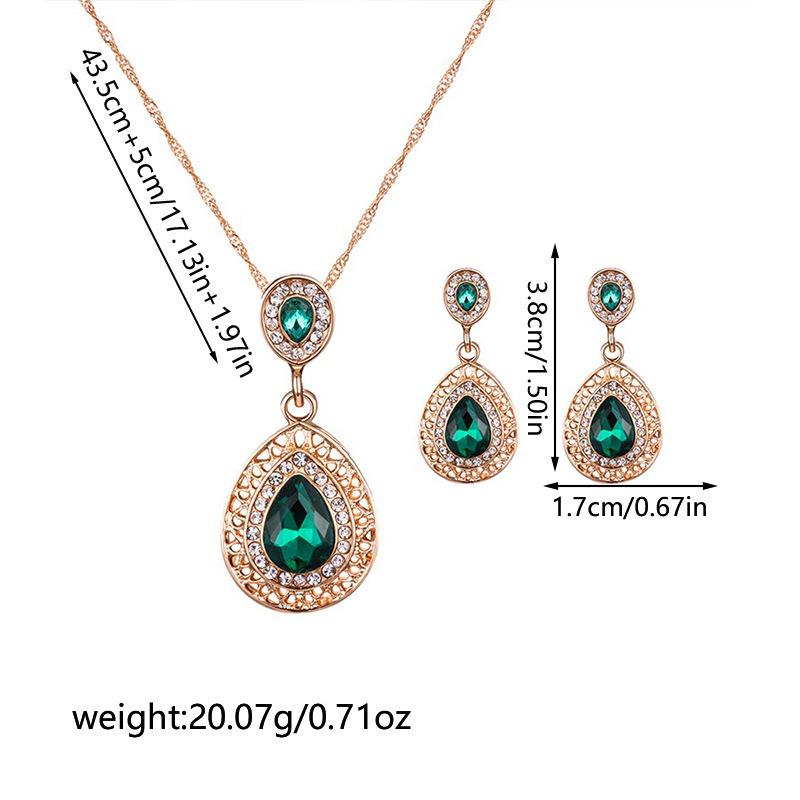 Хрустальные наборы украшений Ожерелье-капля воды Серьги для женщины Свадебный ювелирный аксессуар Подарки на День святого Валентина зелёный
Хрустальные наборы украшений Ожерелье-капля воды Серьги для женщины Свадебный ювелирный аксессуар Подарки на День святого Валентина зелёный
