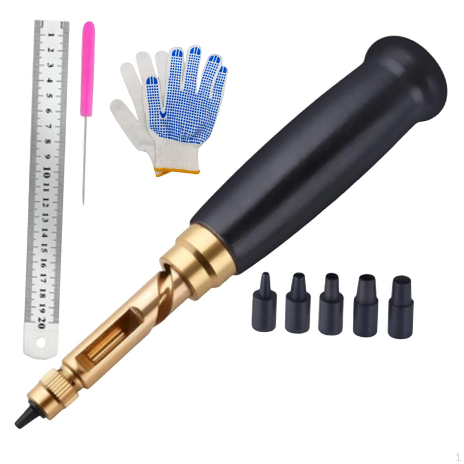Leather Hole Punch Kit 6 Tip Sizes 1.5-4mm Sturdy Multifunctional Adjustable
Leather Hole Punch Kit 6 Tip Sizes 1.5-4mm Sturdy Multifunctional Adjustable