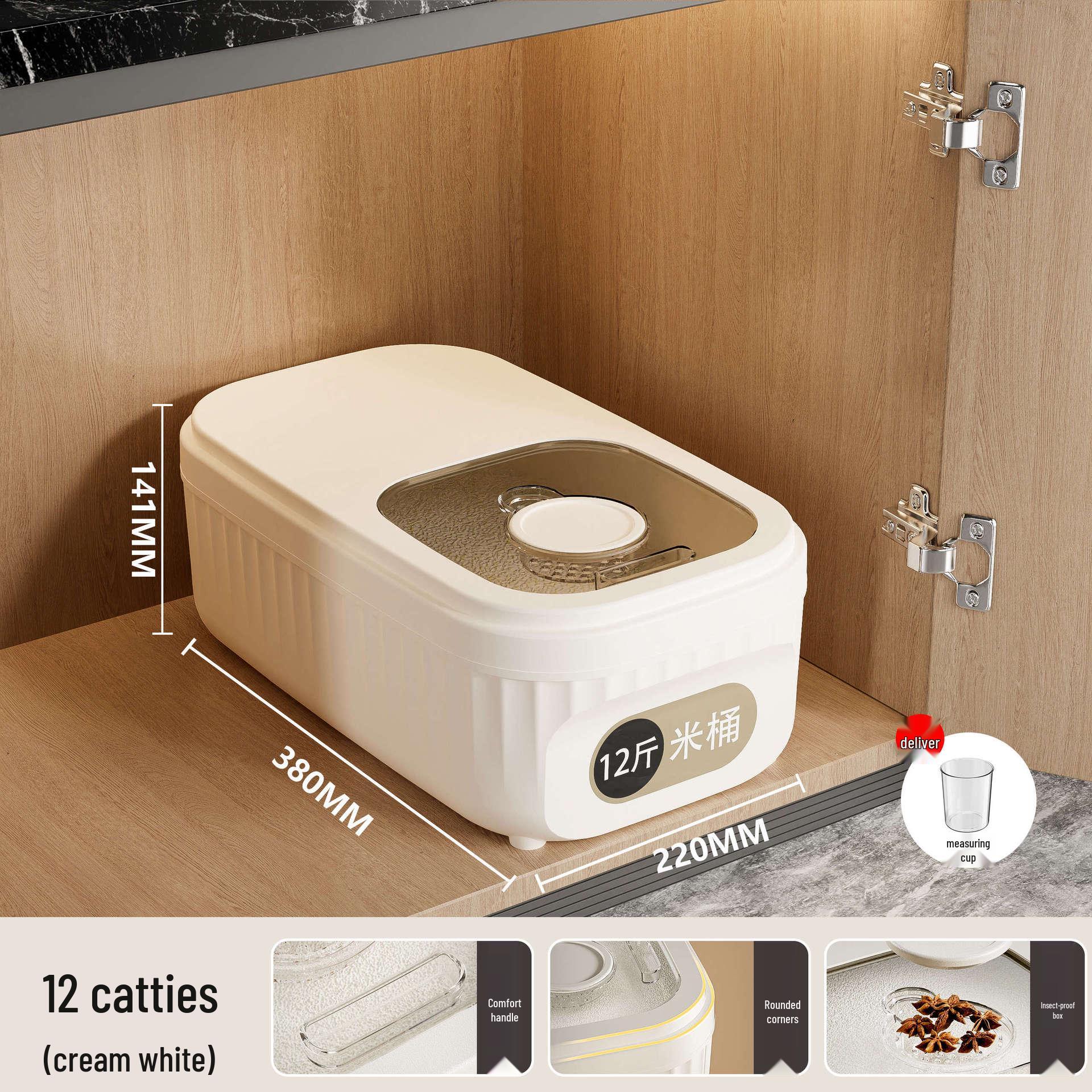 Large Capacity, Airtight Rice and Grain Storage Container - Food Grade, Insect & Moisture-Proof
Large Capacity, Airtight Rice and Grain Storage Container - Food Grade, Insect & Moisture-Proof
