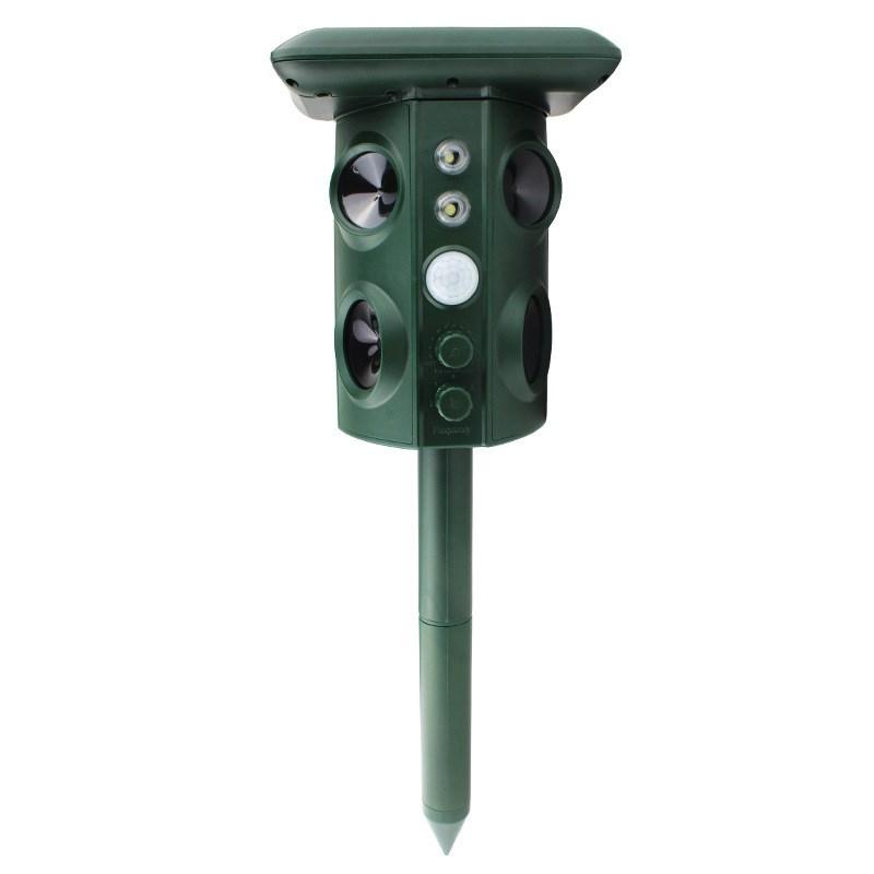 Outdoor Solar Ultrasonic Pest Animal Repeller Repellent Garden for Fox Deer Squirrels Skunk Type A
Outdoor Solar Ultrasonic Pest Animal Repeller Repellent Garden for Fox Deer Squirrels Skunk Type A