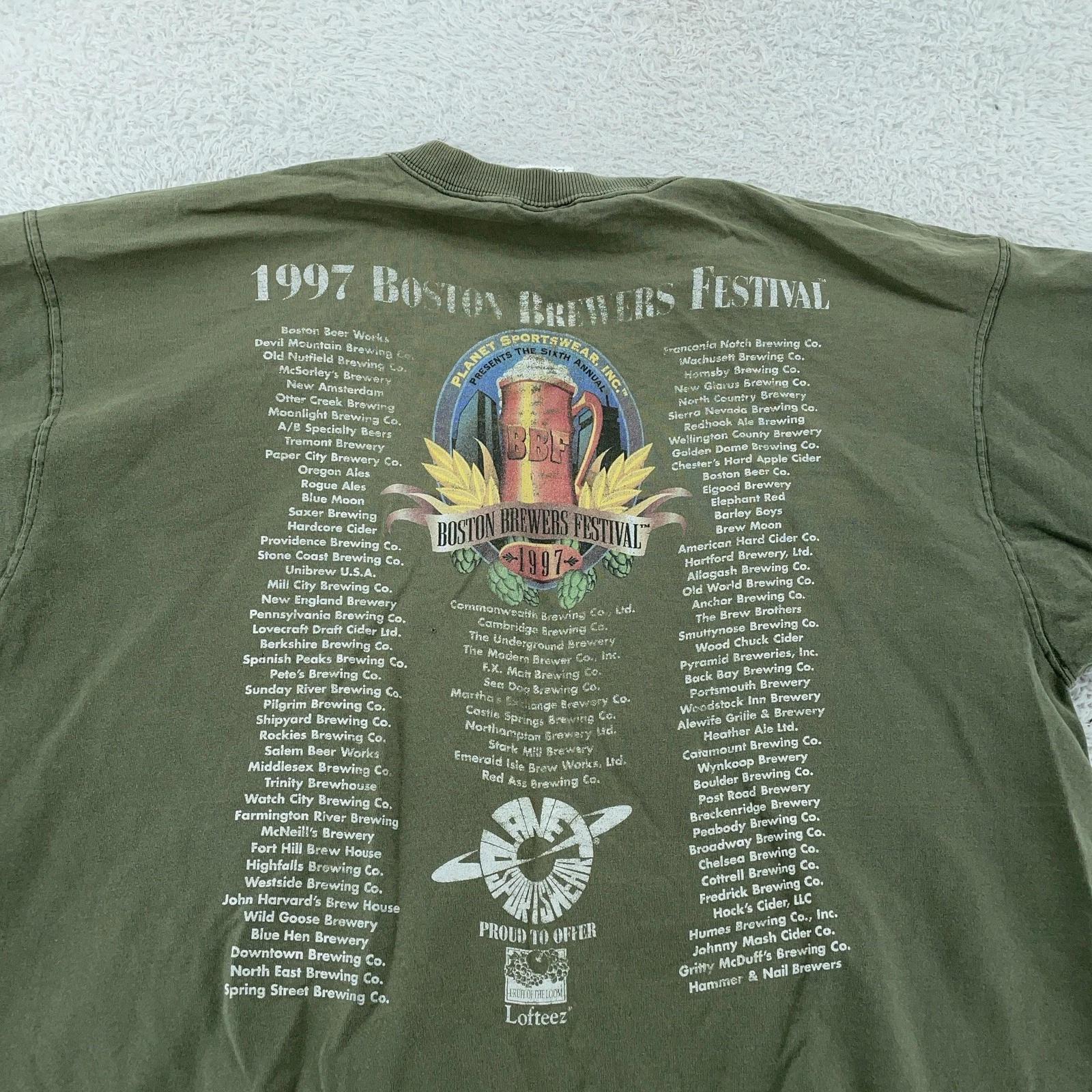 Vintage 1997 Boston Brewers Festival Staff T-Shirt Mens XL Green Beer USA 90s XL
Vintage 1997 Boston Brewers Festival Staff T-Shirt Mens XL Green Beer USA 90s XL