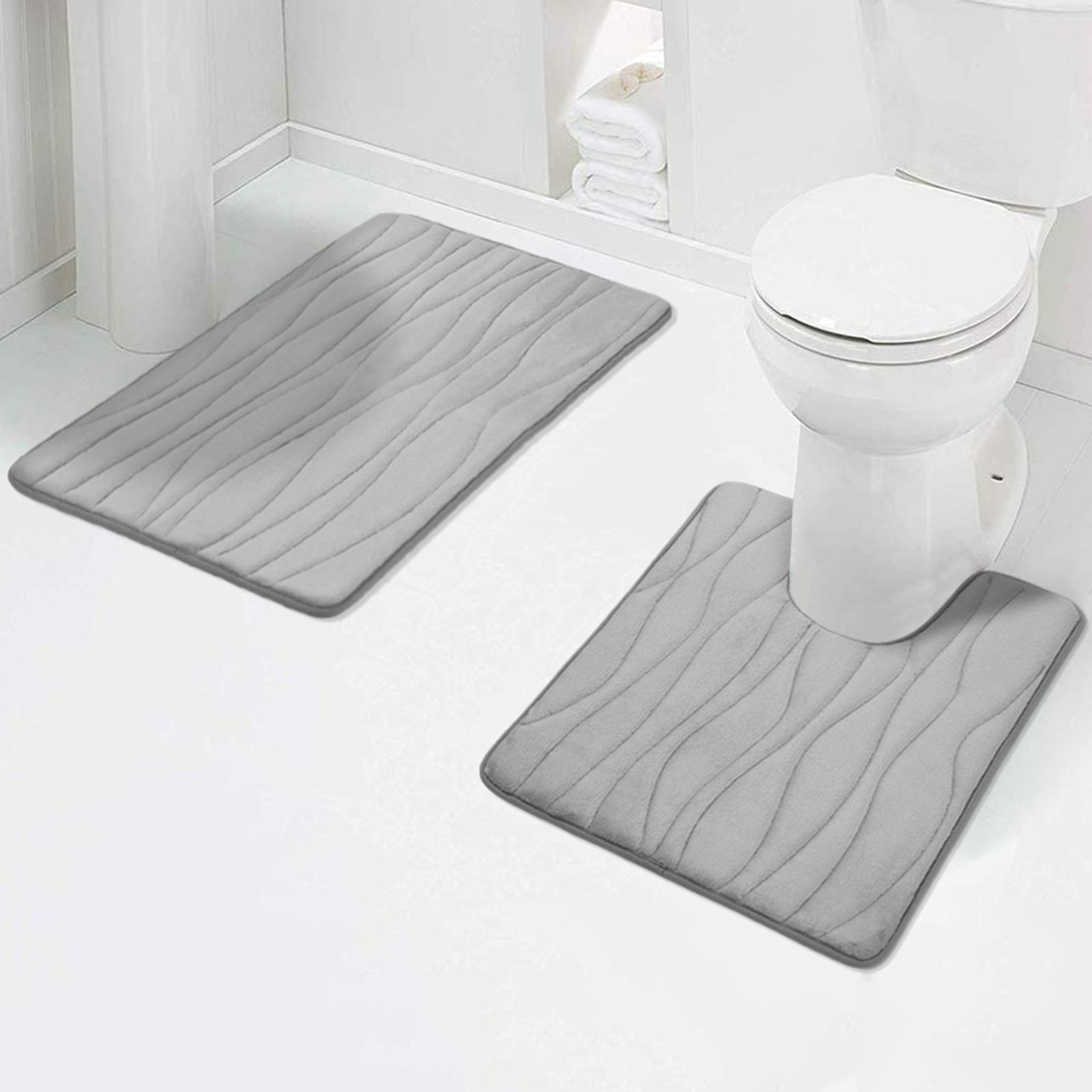 Olanly 2PCS Bathroom Rug Set Non-Slip Absorbent Shower Pad Soft Memory Foam Toilet Mat U Shaped Carpet Rectangle Floor Bath Mat 43x61cm 51x61cm сірий колір
Olanly 2PCS Bathroom Rug Set Non-Slip Absorbent Shower Pad Soft Memory Foam Toilet Mat U Shaped Carpet Rectangle Floor Bath Mat 43x61cm 51x61cm сірий колір