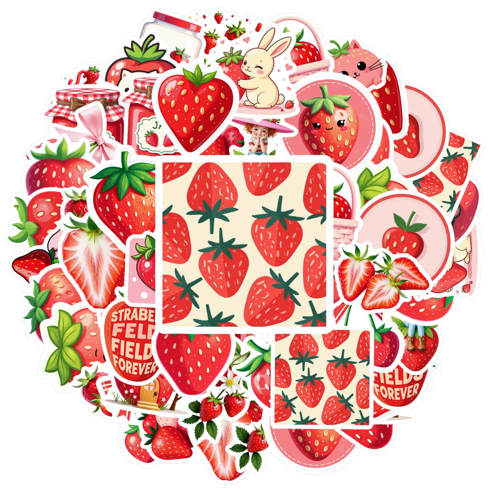 35pcs Cute Strawberry Stickers Playful Cute Stickers Animal Stickers For Notebook Luggage Mobile Phone Cup Laptop Guitar
35pcs Cute Strawberry Stickers Playful Cute Stickers Animal Stickers For Notebook Luggage Mobile Phone Cup Laptop Guitar