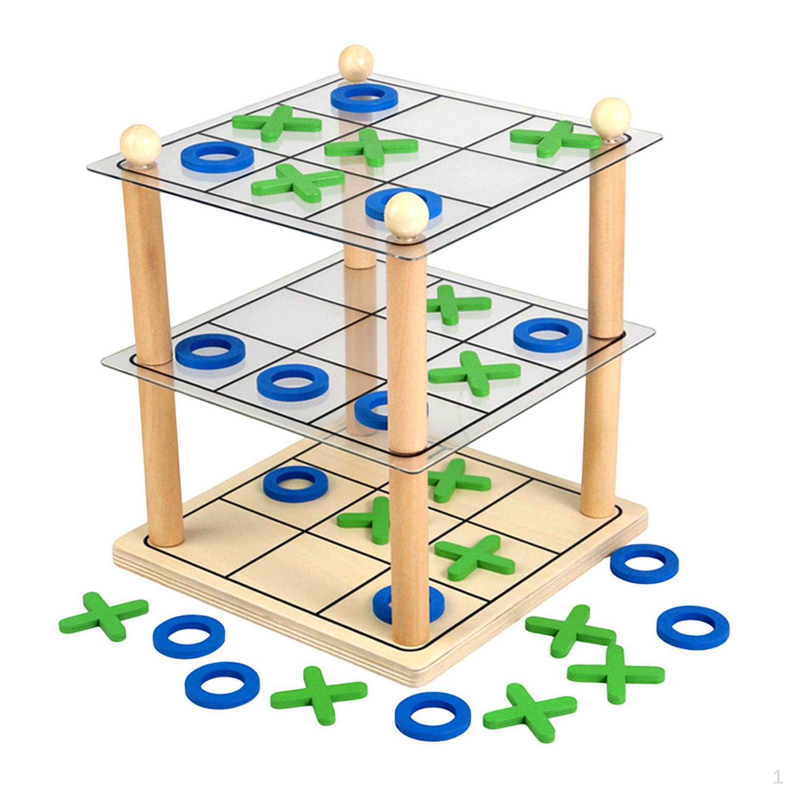XO Chess Game Noughts and Crosses Brain Teaser Funny Easy Installation Educational Toy 3 Layer for
XO Chess Game Noughts and Crosses Brain Teaser Funny Easy Installation Educational Toy 3 Layer for
