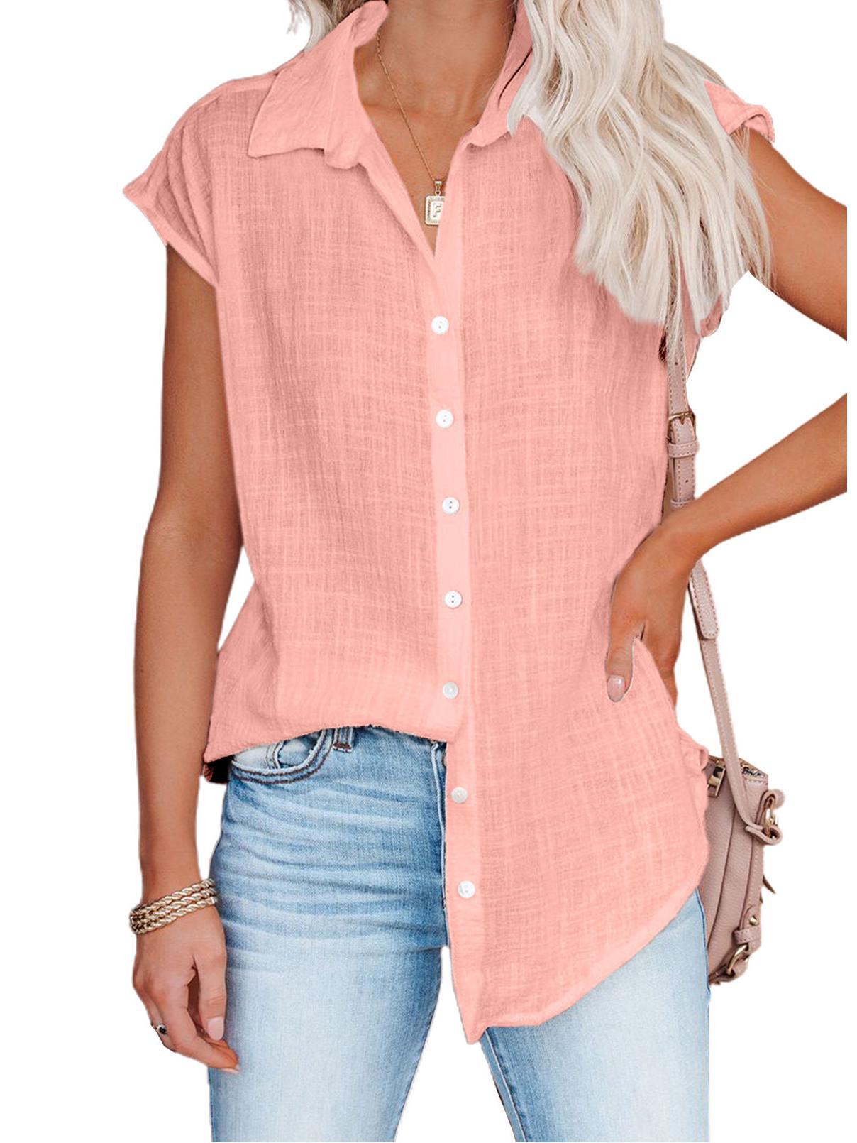 Женский свободный топ без рукавов на лето - рубашка с лацканами в европейском и американском стиле в однотонных тонах XL кларет
Женский свободный топ без рукавов на лето - рубашка с лацканами в европейском и американском стиле в однотонных тонах XL кларет