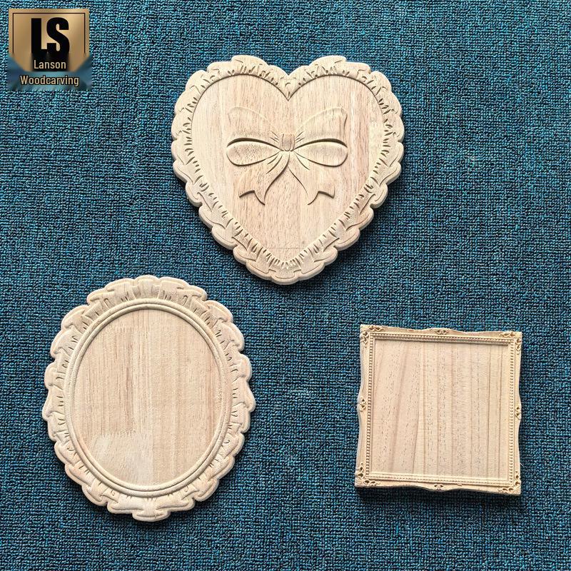 European Style Solid Wood Carved Mirror Frame - Heart Wedding Decoration Decal, French-Inspired Square Photo Frame with Floral Relief Design. Model A 23x23 cm
European Style Solid Wood Carved Mirror Frame - Heart Wedding Decoration Decal, French-Inspired Square Photo Frame with Floral Relief Design. Model A 23x23 cm
