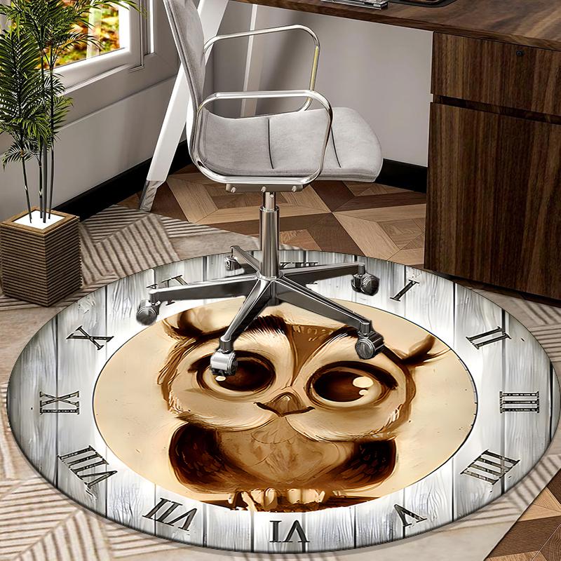 Elegant Owl Artwork round carpet Chair cushion Round Entryway Rug, Soft Round Rugs for Living Room, Bedroom, Circle Carpet decor gifts Diameter 60cm
Elegant Owl Artwork round carpet Chair cushion Round Entryway Rug, Soft Round Rugs for Living Room, Bedroom, Circle Carpet decor gifts Diameter 60cm