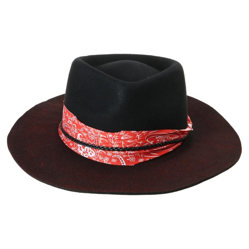 Distressed Western Hat Cosplay Costume Hat Stage Show Props Hat Halloween Costume Woven Belt Hat Halloween Party Supply 1
Distressed Western Hat Cosplay Costume Hat Stage Show Props Hat Halloween Costume Woven Belt Hat Halloween Party Supply 1