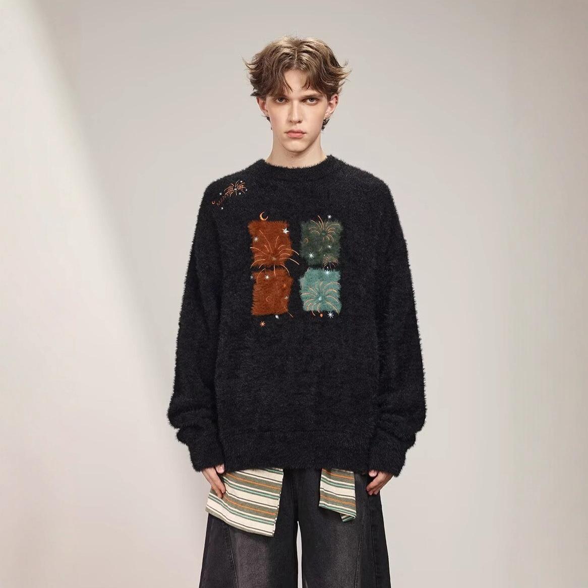 Unisex Retro Knit Sweater: Cozy Loose-Fit Pullover for Fall & Winter L чорний
Unisex Retro Knit Sweater: Cozy Loose-Fit Pullover for Fall & Winter L чорний