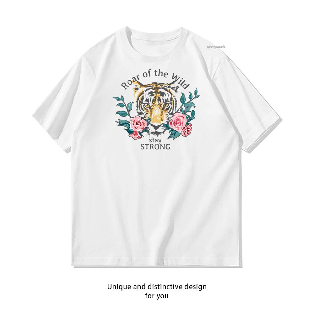 Roar Wild Stay Strong cotton T shirt Unisex Adult couple streetwealtops tee Short sleev Casual S
Roar Wild Stay Strong cotton T shirt Unisex Adult couple streetwealtops tee Short sleev Casual S