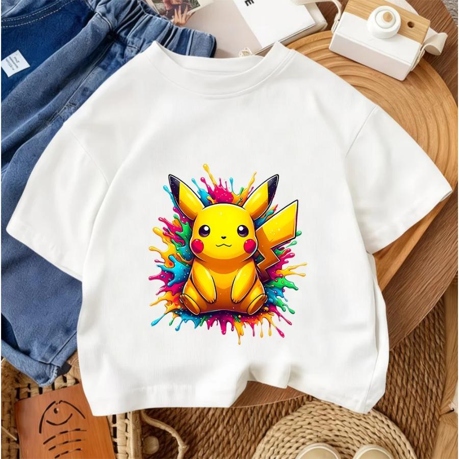 Boys and Girls Summer Street Casual Wear Cute Children s Fashion T-shirt Pikachu Trendy Animation 100
Boys and Girls Summer Street Casual Wear Cute Children s Fashion T-shirt Pikachu Trendy Animation 100