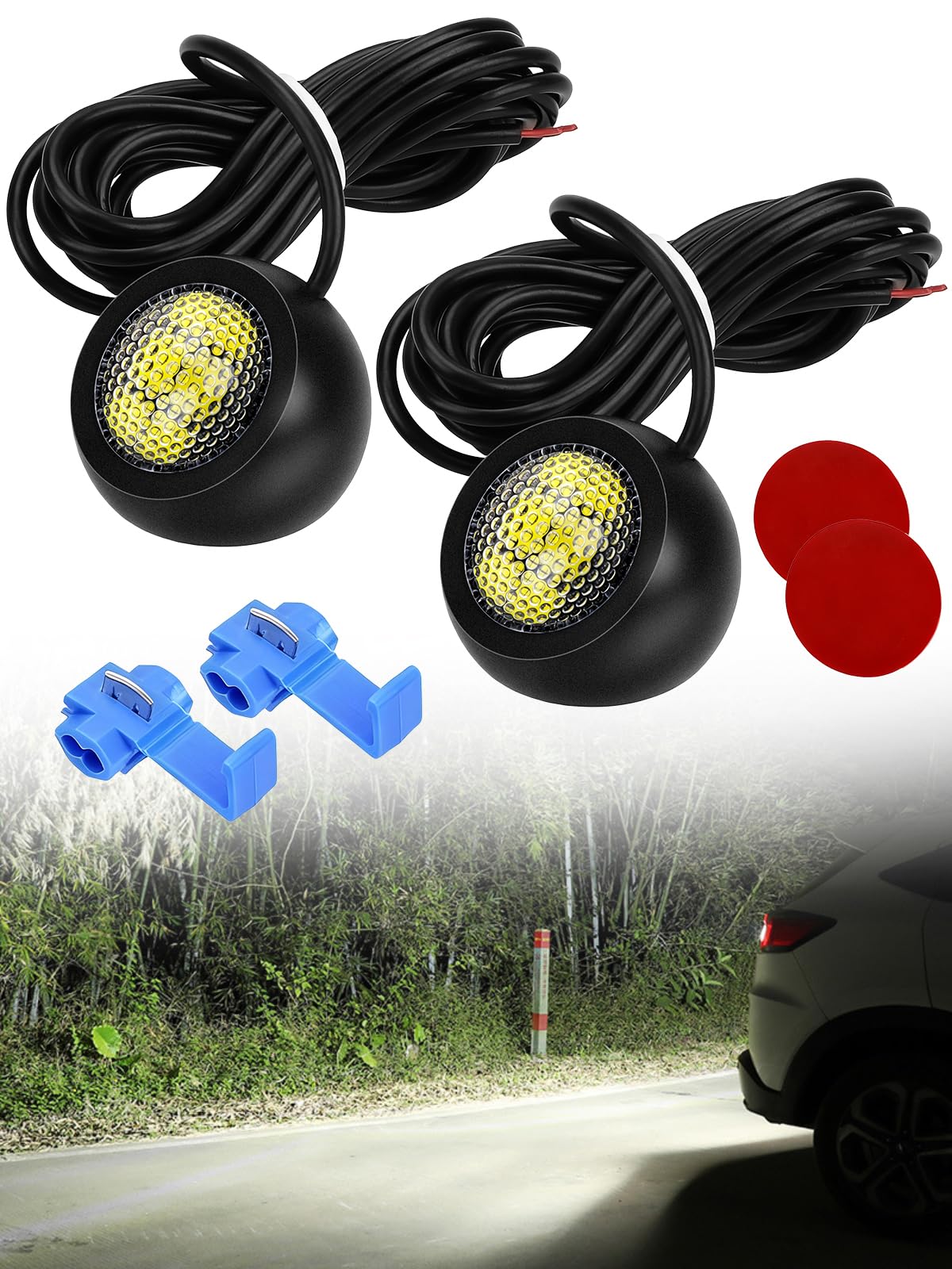 Largoods LED Backup Light, Aftermarket T16 Explosive Backlight, 6,500 K, Backlight, 6D Lens, Eagle
Largoods LED Backup Light, Aftermarket T16 Explosive Backlight, 6,500 K, Backlight, 6D Lens, Eagle