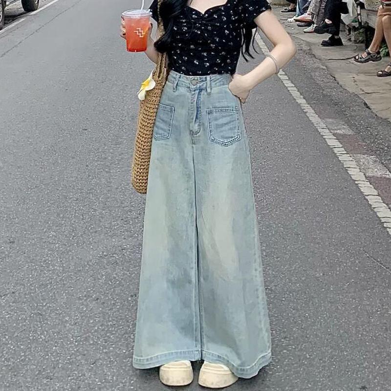 Women s Light Blue Wide-Leg Floor-Length Jeans - Summer Relaxed Fit 2XL світло-синій колір
Women s Light Blue Wide-Leg Floor-Length Jeans - Summer Relaxed Fit 2XL світло-синій колір