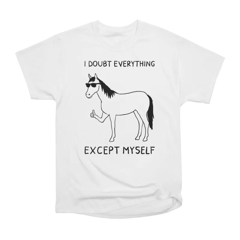 Men Casual Shirts Short Sleeves I DOUBT EVERYTHING EXCEPTMYSELF White Tees Oversized T-shirts XXXL білий
Men Casual Shirts Short Sleeves I DOUBT EVERYTHING EXCEPTMYSELF White Tees Oversized T-shirts XXXL білий