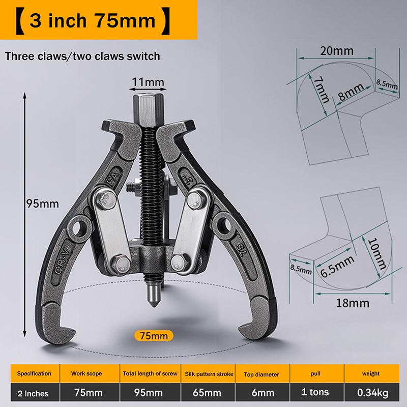 Gear Puller 3/4/6/8/10 Inch 3 Jaw Reversible Pulley Remover Tool Bearing Flywheel Removal Kit Heavy Duty Professional Grade A1
Gear Puller 3/4/6/8/10 Inch 3 Jaw Reversible Pulley Remover Tool Bearing Flywheel Removal Kit Heavy Duty Professional Grade A1