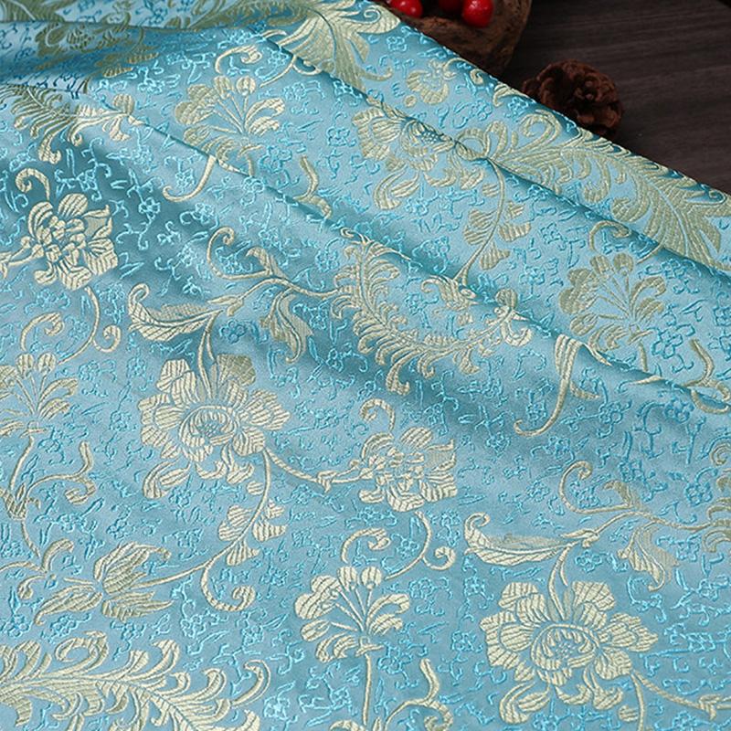 Phoenix Tail Peony Brocade Satin Fabric for Handmade DIY Sewing Chinese Costume Hanfu Tang Suit Cheongsam Clothing Material 100x75cm
Phoenix Tail Peony Brocade Satin Fabric for Handmade DIY Sewing Chinese Costume Hanfu Tang Suit Cheongsam Clothing Material 100x75cm