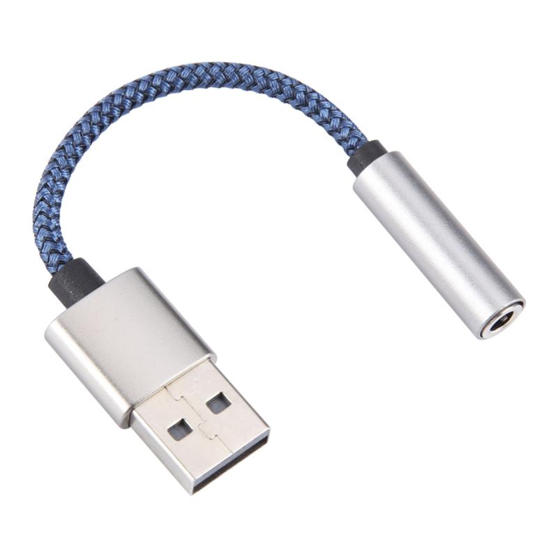 USB Male to 3.5mm Female Audio Adapter Nylon Braided Cord Stereo Sound AUX Adapter Black
USB Male to 3.5mm Female Audio Adapter Nylon Braided Cord Stereo Sound AUX Adapter Black