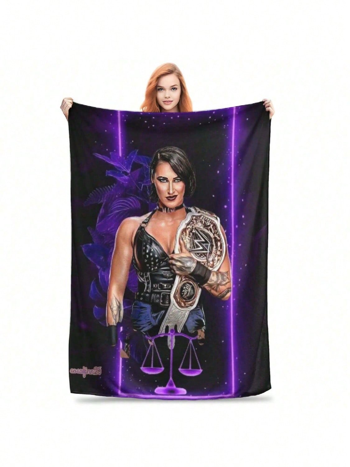 Throw Blanket She Is My Mami Rhea Ripley Bootleg Wrestler Warm Plush Blankets Soft Bedding For Bed Home Picnic Sofa 75X95CM сірий колір
Throw Blanket She Is My Mami Rhea Ripley Bootleg Wrestler Warm Plush Blankets Soft Bedding For Bed Home Picnic Sofa 75X95CM сірий колір