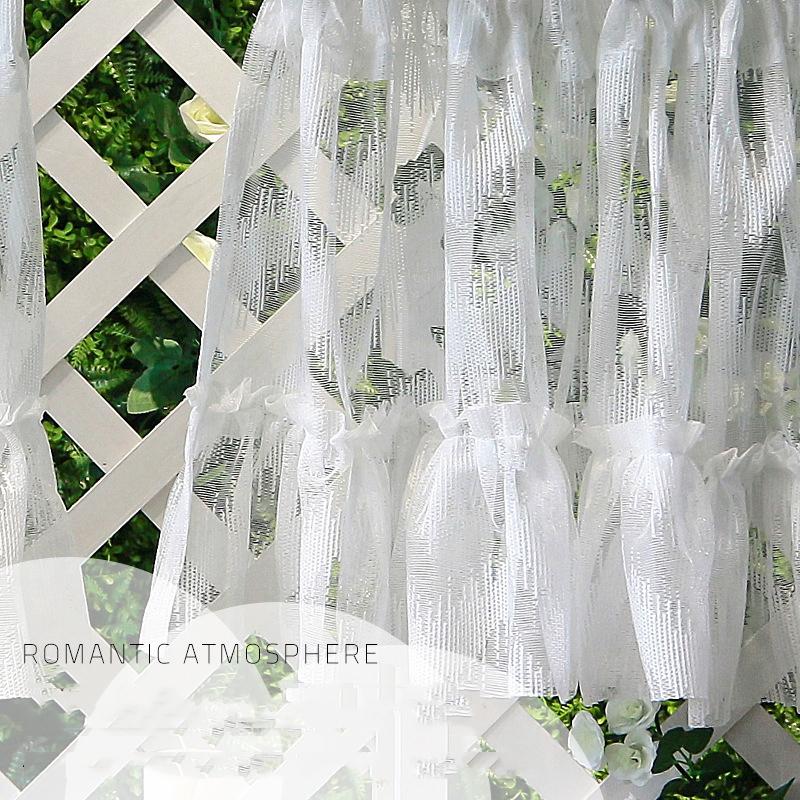 French Style Short Curtains for kitchen Polyester Lace Jacquard Half Tulle Ruffle Curtain Wine Cabinet Door Window Small Valance W100 x H40cm&Threading Rod
French Style Short Curtains for kitchen Polyester Lace Jacquard Half Tulle Ruffle Curtain Wine Cabinet Door Window Small Valance W100 x H40cm&Threading Rod