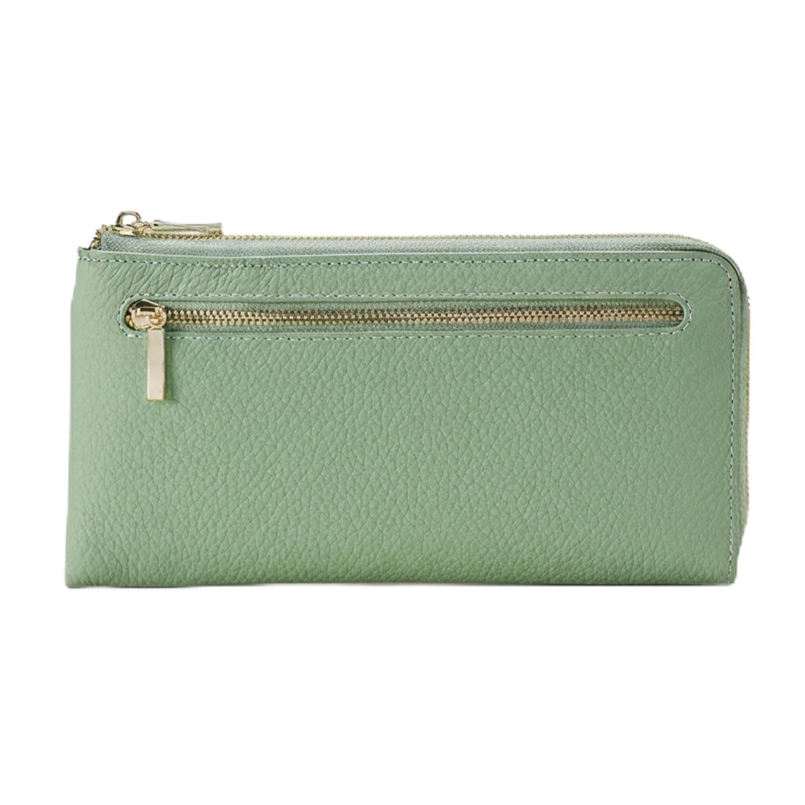 Minorel Women s Slim Long Wallet with L-Shaped Zipper, Genuine Leather, RFID Blocking, Skimming Prevention, and Multiple Pockets (Green)
Minorel Women s Slim Long Wallet with L-Shaped Zipper, Genuine Leather, RFID Blocking, Skimming Prevention, and Multiple Pockets (Green)