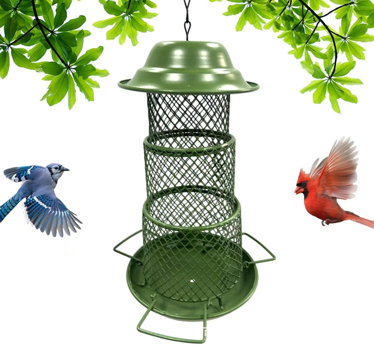 Retractable Wrought Iron Hanging Bird Feeder for Garden – Automatic Outdoor Feeder for Hummingbirds Round Roof Feeder зелений
Retractable Wrought Iron Hanging Bird Feeder for Garden – Automatic Outdoor Feeder for Hummingbirds Round Roof Feeder зелений