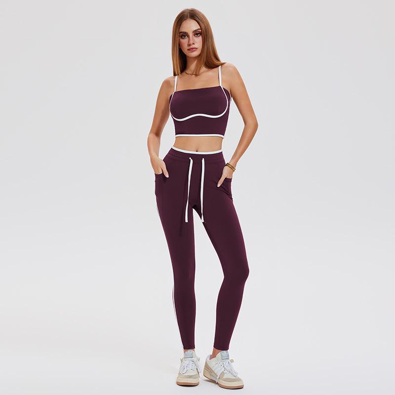 Color-Block Nude Hip-Lift Fitness Crop Pants & High-Impact Sports Bra Tennis Skirt Yoga Set for Women XXL
Color-Block Nude Hip-Lift Fitness Crop Pants & High-Impact Sports Bra Tennis Skirt Yoga Set for Women XXL
