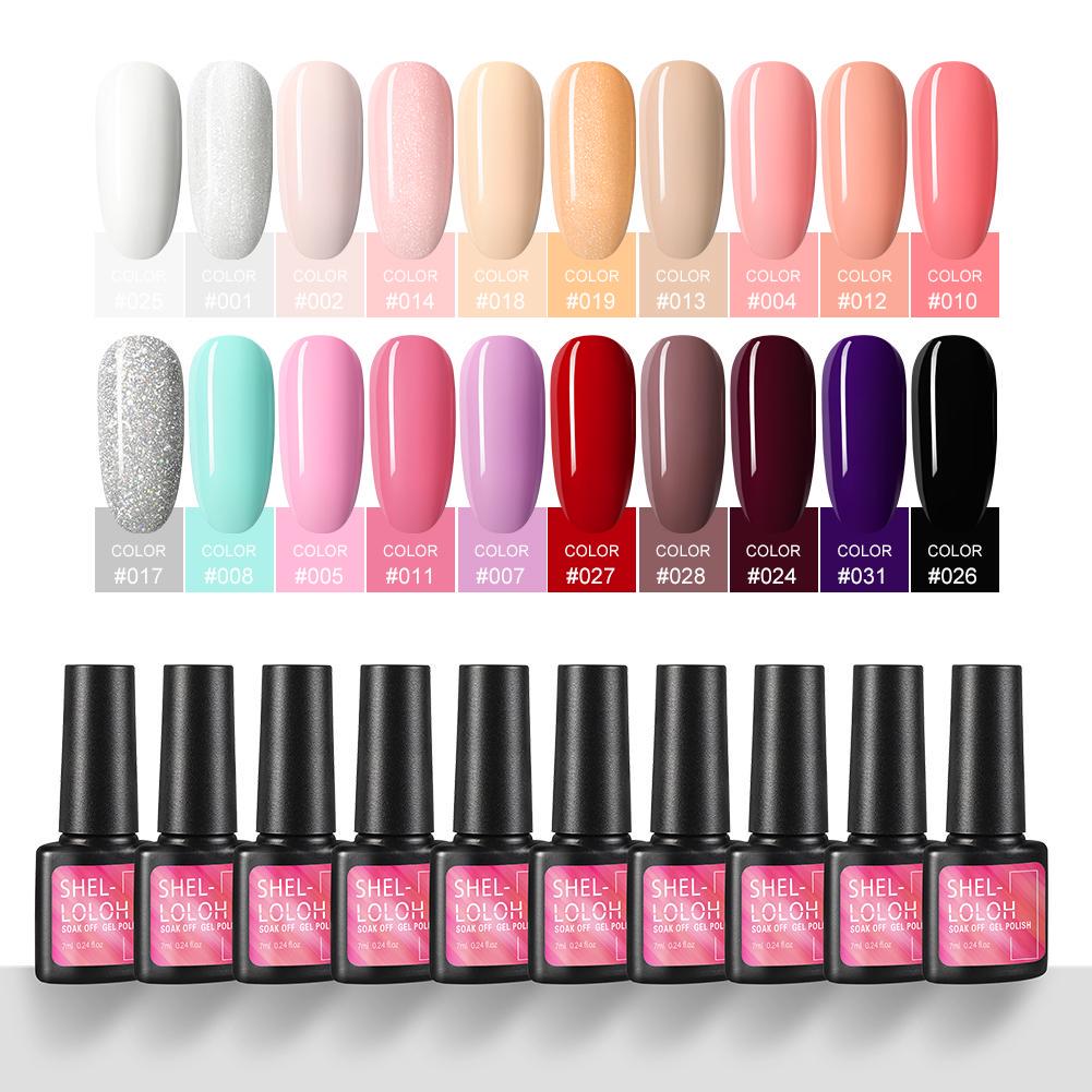 SHELLOLOH 20Pcs/Kit Nail Польский красочный гель ногтей Kit 7мл лак долгосрочные комплекты ногтей искусства
SHELLOLOH 20Pcs/Kit Nail Польский красочный гель ногтей Kit 7мл лак долгосрочные комплекты ногтей искусства