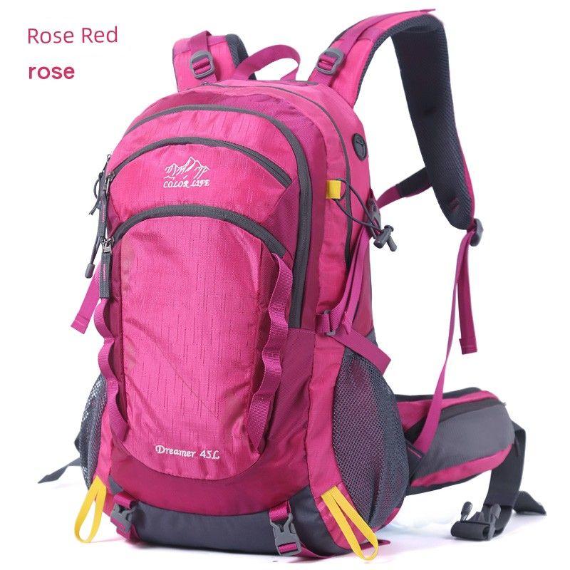 Hiking 40L Women s Backpack Outdoor Supplies Travel Waterproof Backpack Hiking Travel Men s Multi-Functional Shiralee with Rain Cover 36-55 liters Rose Red
Hiking 40L Women s Backpack Outdoor Supplies Travel Waterproof Backpack Hiking Travel Men s Multi-Functional Shiralee with Rain Cover 36-55 liters Rose Red