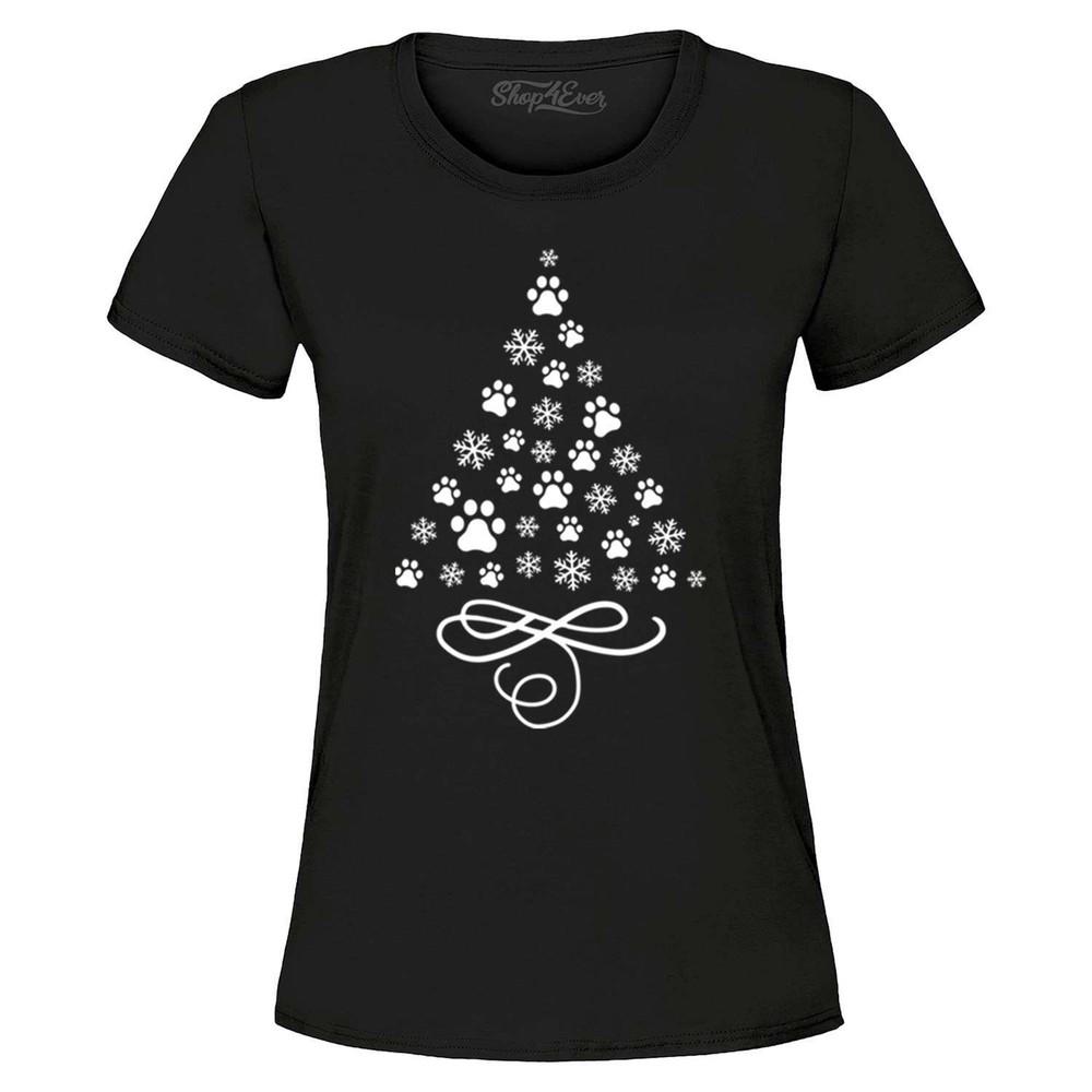 Paw Print Dog Cat Christmas Tree Holiday Women s T-Shirt Christmas Shirts 4XL
Paw Print Dog Cat Christmas Tree Holiday Women s T-Shirt Christmas Shirts 4XL