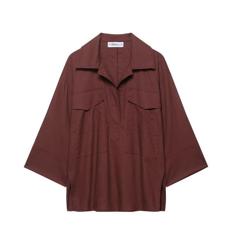 Zbzr Spring New Women clothes Western Style Fashion Ramie Comfortable Long sleeve Lapel Leisure Shirts 4344900 Top XS
Zbzr Spring New Women clothes Western Style Fashion Ramie Comfortable Long sleeve Lapel Leisure Shirts 4344900 Top XS