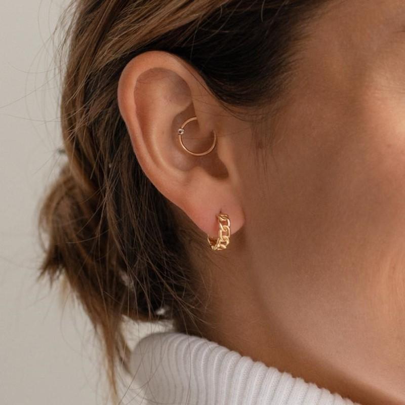 925 Sterling Silver Retro Niche INS Chain Earrings for Women - European & American French Design
925 Sterling Silver Retro Niche INS Chain Earrings for Women - European & American French Design