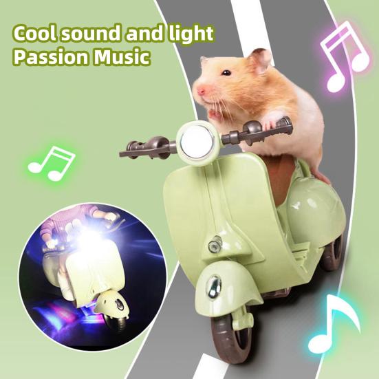 Mini Electric Scooter Hamster Toy with LED Light Music 360 Degrees Rotatable Doll Scooter Stunt Vehicle Toy Pet Doll Accessories зелений
Mini Electric Scooter Hamster Toy with LED Light Music 360 Degrees Rotatable Doll Scooter Stunt Vehicle Toy Pet Doll Accessories зелений