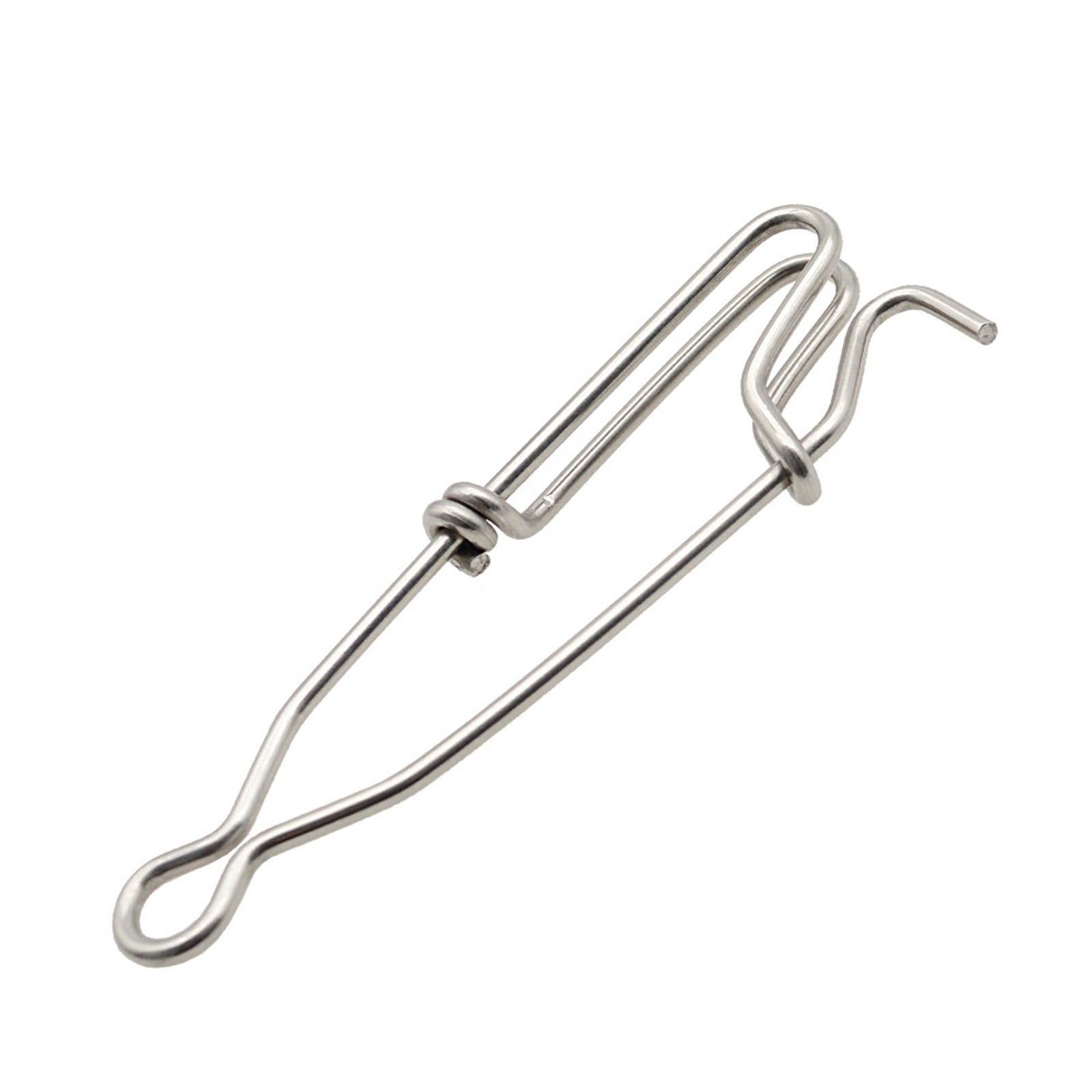 Зажимы для лески из нержавеющей стали Зажимы для длинной лески Зажимы для рыболовного карабина Крючок для рыболовной снасти Зажим для приманки Ветка Вешалка Зажим