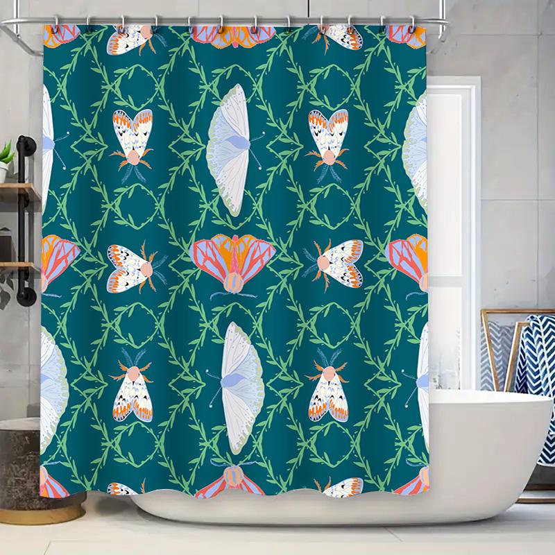 Colorful Butterfly Waterproof Shower Curtain Fabric Bath Decor Customizable Printing 180Cm Blue White Green Red Orange Purple Gr W60H190(CM)-1 Pcs
Colorful Butterfly Waterproof Shower Curtain Fabric Bath Decor Customizable Printing 180Cm Blue White Green Red Orange Purple Gr W60H190(CM)-1 Pcs
